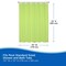 Kenney Mfg Medium Weight PEVA Shower Liner and Ring Set, 70" W x 72" H, Green KN61703 - alternate 4